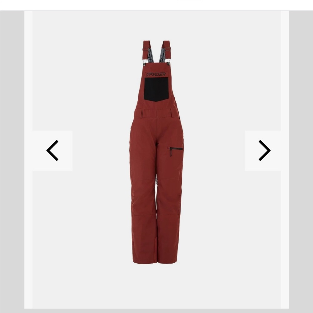 NWT Spyder Bib Snowpants Terrain Dark Rose S